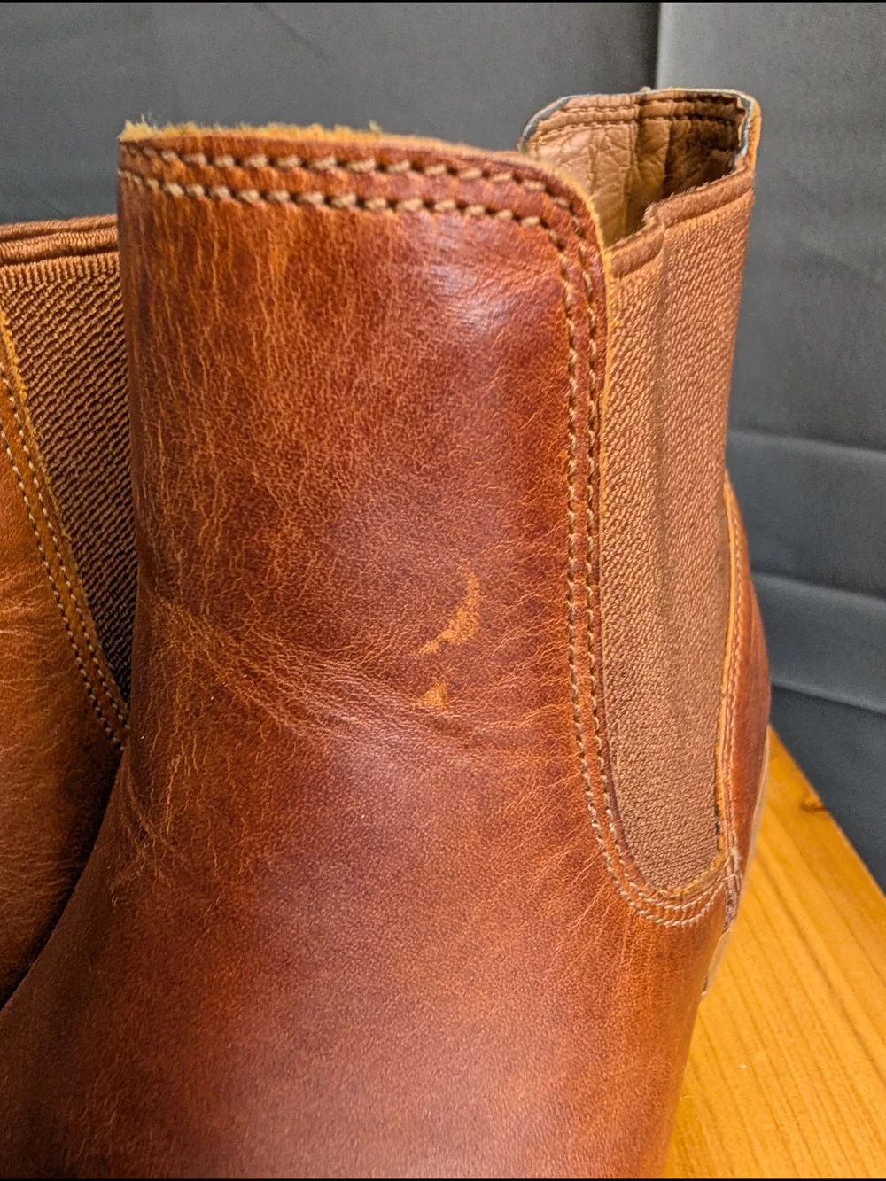 Timberland Magby Low Chelsea Boots Tan Leather Womens Size 8.5